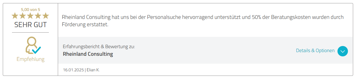 5-Sterne-Bewertung von Elian K. vom 16. Januar 2025
